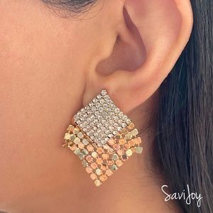 Gold Plated Vegas Earrings